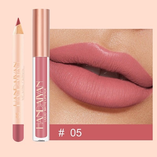 Set ruj si creion de buze, Handaiyan Lips Kit, Matte, 05 - 1 | YEO