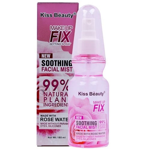 Spray Fixare Machiaj, Kiss Beauty, Soothing Facial Mist, Rose Water, 180 ml - 3 | YEO