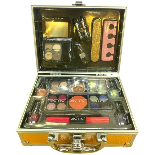 Trusa Machiaj Geanta Cosmetice, Technic, Medium Beauty Case, Rose Gold - 3 | YEO