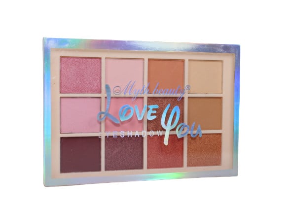 Trusa machiaj paleta farduri de ochi, Myth Beauty, Love You, 12 culori - 1 | YEO