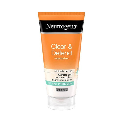 Crema hidratanta fara ulei cu acid salicilic, Neutrogena, Clear & Defend, 50 ml