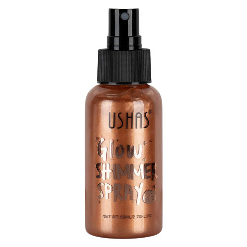 Iluminator de corp, Ushas, Glow Shimmer Spray, 04, 80 ml