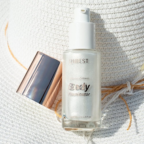 Iluminator Lichid Fata si Corp, Qibest, Body Shimmer Glow, 01, 40 ml - Img 5
