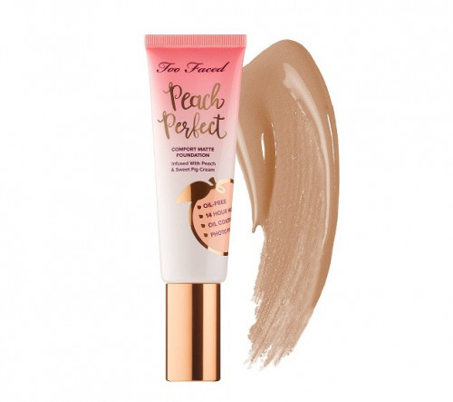 Fond de ten, Too Faced, Peach Perfect Comfort Matte, Honey, 48 ml