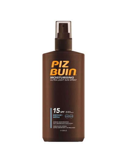 Spray Protectie Solara Piz Buin Moisturising Ultra Light, SPF 15
