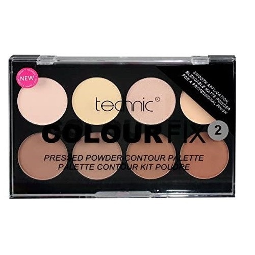 Paleta 8 pudre contur, Technic, Colour Fix 2, Pressed Powder Contour - Img 2