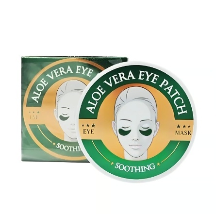 Set 60 Plasturi Hidrogel pentru Ochi, cu Aloe Vera, Spirulina si Colagen, Wokali, Eye Patch