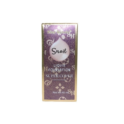 Fond de ten cu extract de melc si acoperire, Kiss Beauty, Snail, Super Cover, 220, 45 ml - Img 2