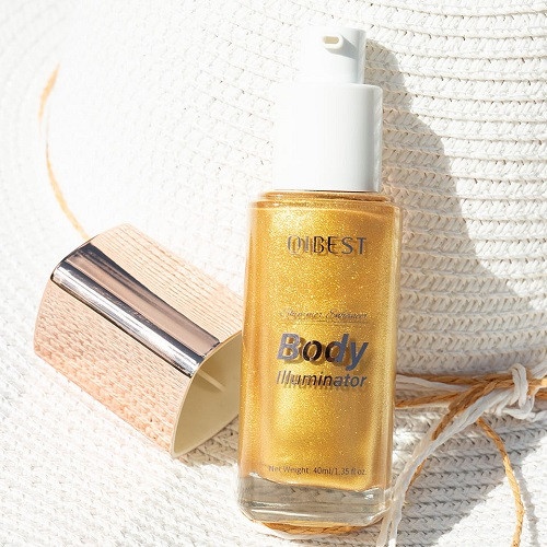 Iluminator Lichid Fata si Corp, Qibest, Body Shimmer Glow, 05, 40 ml - Img 3