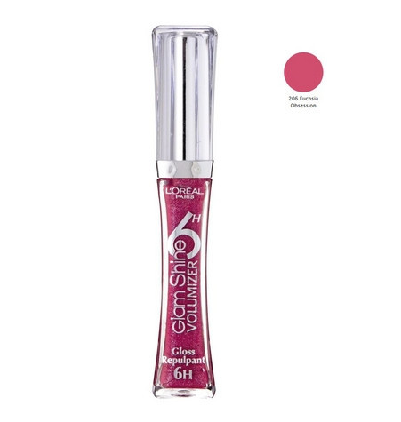 Luciu de buze / gloss buze Loreal Glam Shine, Nuanta 206 Fuchsia Obsession