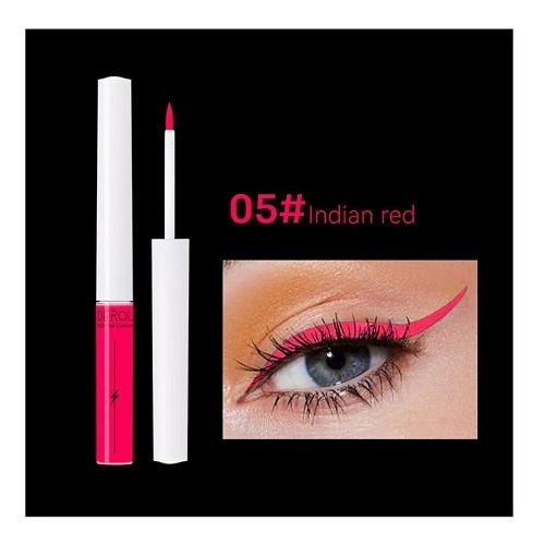 Tus de ochi colorat, Derol, Eyeliner lichid, 05 Indian Red, 4 ml