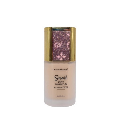 Fond de ten cu extract de melc si acoperire, Kiss Beauty, Snail, Super Cover, 220, 45 ml - Img 3