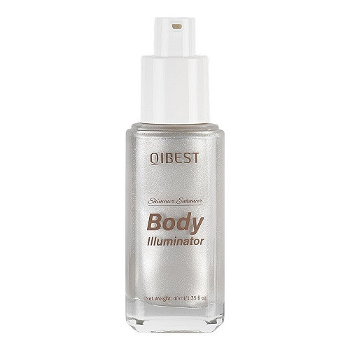 Iluminator Lichid Fata si Corp, Qibest, Body Shimmer Glow, 01, 40 ml - Img 2