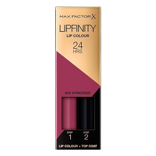 Ruj de buze rezistent la transfer, Max Factor, Lipfinity, 040 Vivacious - Img 3