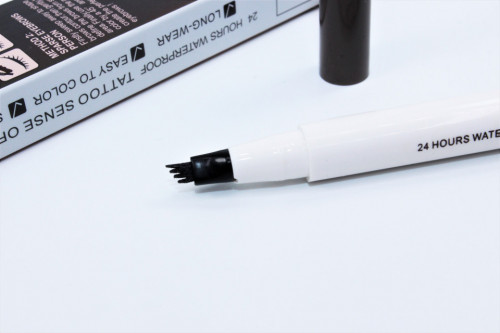 Creion sprancene efect Microblading, Mengsiman, Dark Gray - Img 5