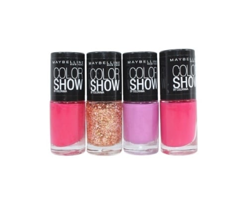 Set 4 Lac de unghii, Maybelline, Color Show Colorama, 4 x 7 ml