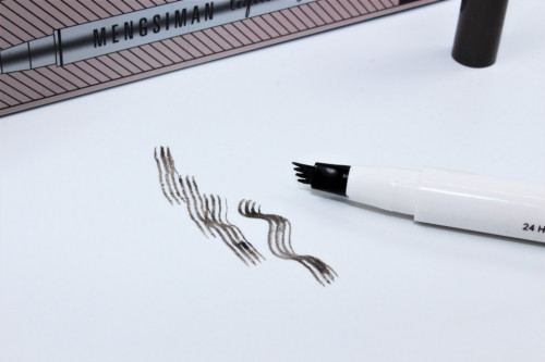 Creion sprancene efect Microblading, Mengsiman, Dark Gray - Img 6