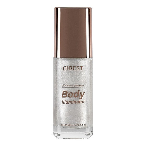 Iluminator Lichid Fata si Corp, Qibest, Body Shimmer Glow, 01, 40 ml - Img 3