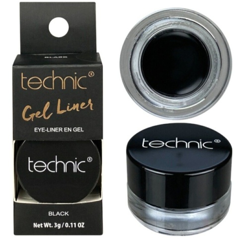 Tus de Ochi Gel, Technic, Gel Pot Liner Eyeliner, Negru, 3 g