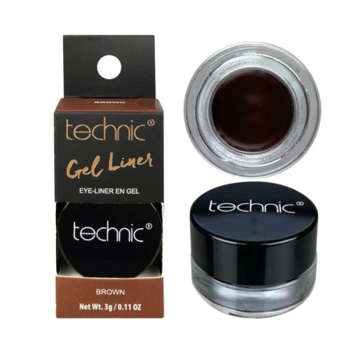 Tus de Ochi Gel, Technic, Gel Pot Liner Eyeliner, Maro, 3 g