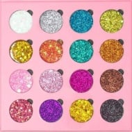 Paleta 16 Farduri Glitter, Fabbla, Party Glitter Palette