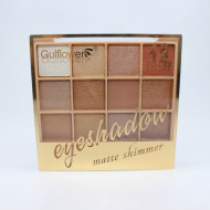 Paleta farduri de ochi, Gulflower, Eyeshadow Matte Shimmer, 12 culori, 02