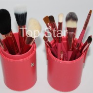 Set 12 pensule make up Fraulein pink + butoias depozitare