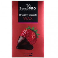Ceara epilat elastica, SensoPro, Wax Chocolate, Capsuni, 400 g