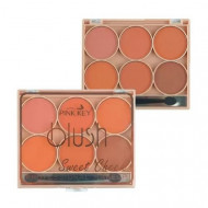 Paleta 6 farduri de obraz, Makeup, Pink Key Blush, Sweet Cheek, 02