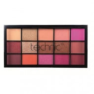 Paleta fard de ochi, Technic, Hot Love, 15 culori