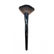 Pensula evantai pentru iluminator, Makeup, Fan Brush, Negru