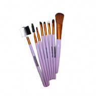 Pensule machiaj, Makeup Brush, 8 pensule Lila