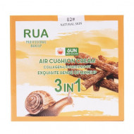 Fond de ten, Air Cushion CC Cream, RUA, Collagen & Radacina de Lemn Dulce, 02 Natural Skin, 15 g