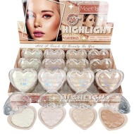 Iluminator Pudra, Mocallure, Highlight Heart, Gold, 01, 4.8 g