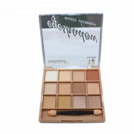 Paleta farduri de ochi, Gulflower, Eyeshadow Matte Shimmer, 12 culori, 02