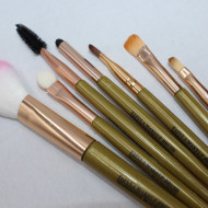 Pensule machiaj, Makeup Brush, 7 pensule, Verde