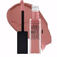 Ruj de Buze Lichid Mat, Maybelline, Vivid Matte, 07 Blushing Beige, 8 ml