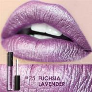 Ruj de buze metalic Focallure Lips Matte Metallic, Nuanta 25 Fuchsia Lavender
