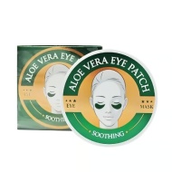 Set 60 Plasturi Hidrogel pentru Ochi, cu Aloe Vera, Spirulina si Colagen, Wokali, Eye Patch