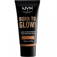 Fond de ten luminos, NYX Professional Makeup, Born To Glow, Naturally Radiant, 15.8 Honey, 30 ml