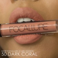 Ruj de buze lichid mat Focallure Ultra Chic Lips, Nuanta 50 Dark Coral