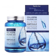 Ser Reparator cu Acid Hialuronic si Colagen, Farm Story, All In One Ampoule, 250 ml