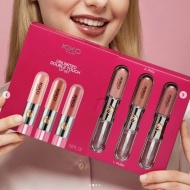 Set 3 Rujuri de buze, Kiko Milano, Unlimited Double Touch Lip Set, 01, 3 x 6 ml