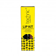Set ruj de buze si creion contur Technic Lip Kit Matte Nuanta Queen