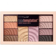 Paleta fard si iluminator Maybelline Total Temptation, 10 culori