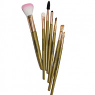 Pensule machiaj, Makeup Brush, 7 pensule, Verde