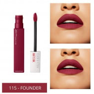 Ruj de buze rezistent la transfer Maybelline Superstay Matte Ink 115 Founder