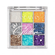 Trusa Fard Glitter, Handaiyan, 9 culori, 01