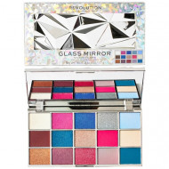 Paleta farduri de pleoape, Makeup Revolution, Glass Mirror, 15 nuante