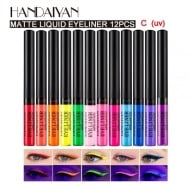 Set 12 Tusuri de Ochi Mate UV, Handaiyan, Liquid Eyeliner, Love, C, 12 x 2 g